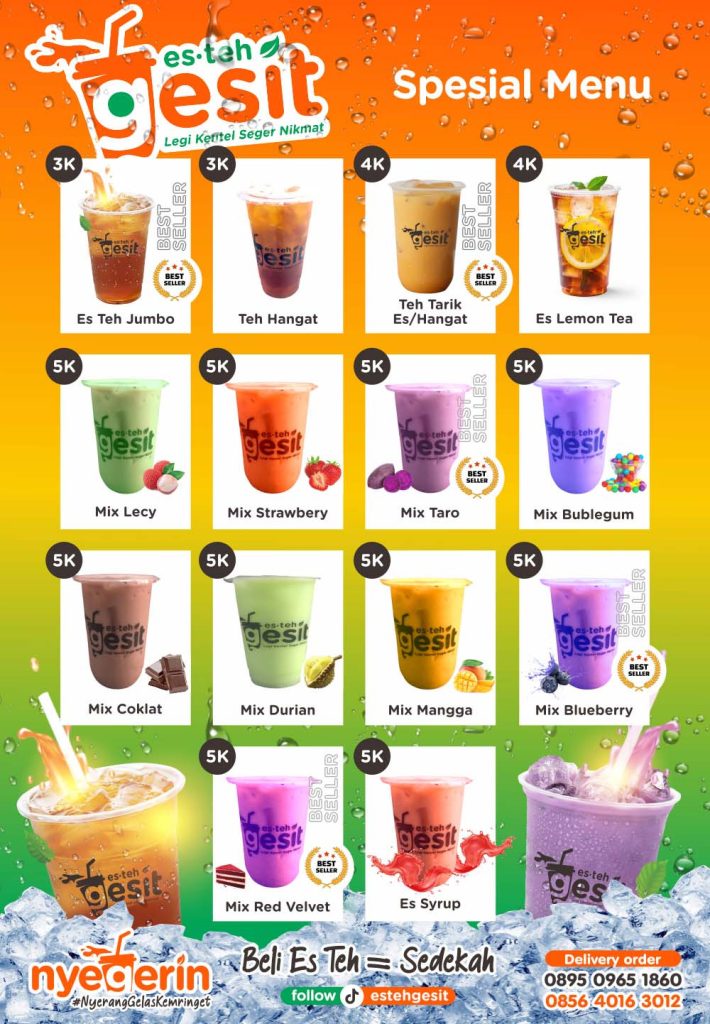 menu es teh gesit