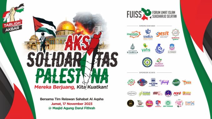 Aksi solidaritas palestina forum umat islam sukoharjo selatan